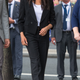 Meghan, Duchess of Sussex views the Famine Memorial during Day Two of her visit to Ireland on July 11, 2018 in Dublin, Ireland.